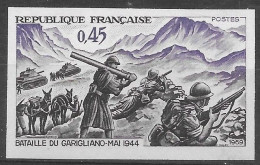 FRANCE 1969 -   Non Dentelé YT N° 1601 - Neuf ** - Bataille De Garigliano - 1961-1970