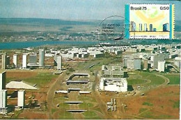 Brazil & Maximum Card,  Arquitetura Moderna, Brasília, Vista Aérea Da Estação Ferroviária, Brasília 1978 (30) - Cartes-maximum
