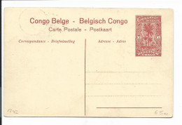 Belgisch-Kongo  P 43-09  ** - 10 Ct. Palmen Bildpostkarte 'Un Coin De Foret Du Mayumbo' - Entiers Postaux