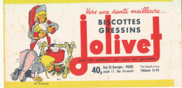 BU 2785   BUVARD - BISCOTTES  JOLIVET    ( 21,00 Cm X 11,00 Cm) - Biscottes