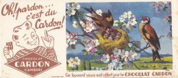 BU 2788  BUVARD -CHOCOLAT CARDON CAMBRAI     ( 23,00 Cm X 10,50 Cm) - Cocoa & Chocolat