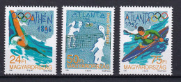 321 HONGRIE 1996 - Y&T 3537/39 - Sports JO Atlanta DIvers Disciplines - Neuf ** (MNH) Sans Charniere - Unused Stamps