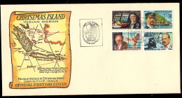 CHRISTMAS ISLAND(1978) Willem De Vlamingh. John F.L.P. Maclear. Sir John Murray. Sir Harold Spencer-Jones. . Unaddressed - Christmas Island