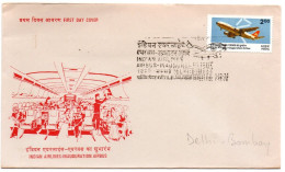 Delhi Bombay Mumbaï 1976 - 1er Vol Airbus  Flight Erstflug - Storia Postale