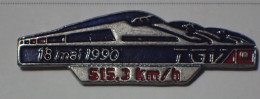 Pin's SNCF Train TGV Record 515.3 Km/h 18 Mai 1990 - TGV