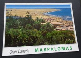 Gran Canaria - Maspalomas - Vista De La Playa Y El Oasis - Edenfoto, Alberto Fares - # 88 - Gran Canaria