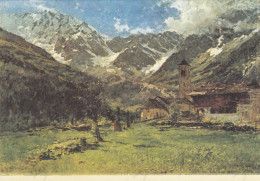 CARTOLINA  ROMA,LAZIO-GALLERIA NAZIONALE D'ARTE MODERNA-GIGNOUS (1850-1906)-"MONTE ROSA"-STORIA,CULTURA,NON VIAGGIATA - Tentoonstellingen