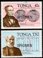 TONGA(1984) International Date Line Centenary. Set Of 2 Specimens. Scott Nos 586-7. - Tonga (1970-...)