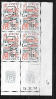 FRANCE 1979  FRANCE N°2081**  GOMME D'ORIGINE SANS CHARNIÈRE COINS DATES 18.12.79   2 SCANS - 1970-1979