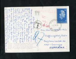 "GRIECHENLAND" 1965, AK Nach Deutschland, Nachgebuehr, Taxstempel (3339) - Lettres & Documents