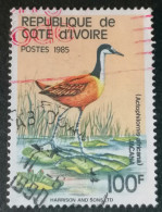 Ivory Coast 100f 1985  Actophilornis Africana (4) - Costa De Marfil (1960-...)