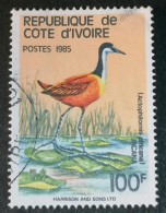 Ivory Coast 100f 1985  Actophilornis Africana (5) - Costa De Marfil (1960-...)