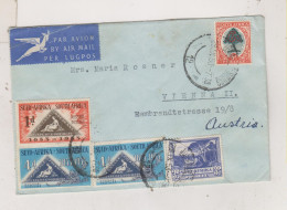 SOUTH AFRICA 1953 JOHANNESBURG  Nice   Airmail Cover To Austria - Poste Aérienne