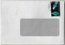 Liechtenstein 1991 Cover Sent From Stamp Europa CEPT Series Satellite Space Mapping Cartography - Briefe U. Dokumente