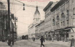 Vancouver - Hasting Street From Seymour Street Looking West - Post Office - Tramway Tram - Canada - Vancouver