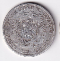 MONEDA DE PLATA DE VENEZUELA DE 5 BOLIVARES DEL AÑO 1929  (COIN) SILVER,ARGENT. - Venezuela