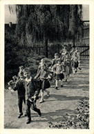 G8182 - Glückwunschkarte Schulanfang - Kinder - Verlag Garloff DDR - Einschulung