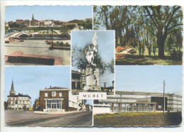 CPSM 31 Haute Garonne MURET Multivues - Vue D'Ensemble, Le Parc J Jaurès, Monument Ader, Nouvelle Poste, Lycée - Muret