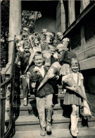 G8185 - Glückwunschkarte Schulanfang - Kinder Zuckertüte - Verlag Garloff DDR - Eerste Schooldag