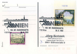 131  Aviron: Oblit. Temporaire D'Autriche, 1993 - Rowing Pictorial Cancel From Vienna, Austria - Canottaggio