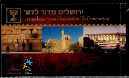 ISRAEL 2010 JERUSALEM FROM GENERATION TO GENERATION BOOKLET MNH VF!! - Libretti