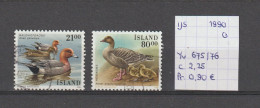 (TJ) IJsland 1990 - YT 675/76 (gest./obl./used) - Usados