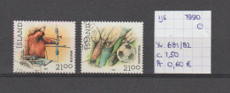 (TJ) IJsland 1990 - YT 681/82 (gest./obl./used) - Usati