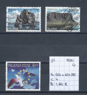 (TJ) IJsland 1990 - YT 683 + 684/85 (gest./obl./used) - Gebruikt