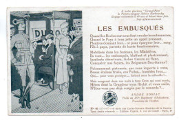 (WW1) 317, Edition Cigalia, André Soriac N° 40, Les Embusqués - Guerre 1914-18