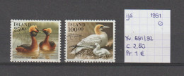 (TJ) IJsland 1991 - YT 691/92 (gest./obl./used) - Used Stamps