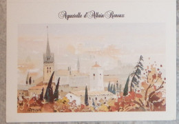 Petit Calendrier Poche 1987 Aquarelle Alain Renoux Village église  Crozon Finistère - Petit Format : 1981-90