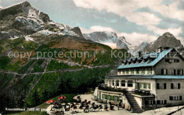 43216351 Kreuzeckhaus Mit Alpspitze Zugspitze Und Waxenstein Kreuzeckhaus - Garmisch-Partenkirchen