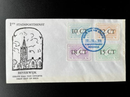 NETHERLANDS 1969 FDC LOCAL MAIL SERVICE BEVERWIJK 12-12-1969 NEDERLAND STADSPOST - Covers & Documents