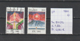 (TJ) IJsland 1991 - YT 711/12 (gest./obl./used) - Gebruikt