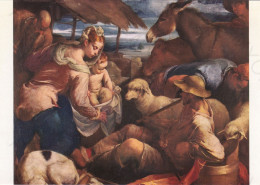 CARTOLINA  ROMA,LAZIO-GALLERIA BORGHESE-IACOPO BASSANO-PRESEPIO-STORIA,MEMORIA,CULTURA,RELIGIONE,NON VIAGGIATA - Mostre, Esposizioni