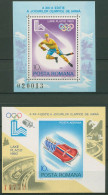 Rumänien 1979 Olympia Lake Placid Eishockey Bob Block 164/65 Postfrisch (C92029) - Hojas Bloque
