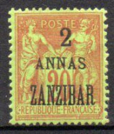 Zanzibar: Yvert N° 23*; Charnière Forte - Neufs