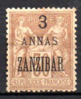 Zanzibar: Yvert N° 25*; Charnière Forte - Neufs