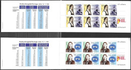 Iceland Island Islande 1996 Europa Cept Michel 844-45 2 Booklets Carnets ** MNH Postfrisch Neuf - 1996