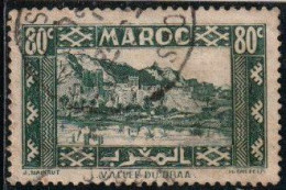 Maroc 1939 Yv. N°180 - 80c Vert Vallée Du Draa - Oblitéré - Oblitérés