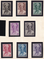 COB 411 - 418** - Unused Stamps
