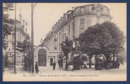 CPA [75] Paris > Arrondissement > Arrondissement: 20 Caserne De Pompiers écrite - District 20