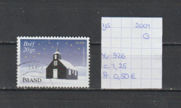 (TJ) IJsland 2001 - YT 926 (gest./obl./used) - Gebruikt