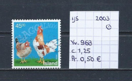 (TJ) IJsland 2003 - YT 968 (gest./obl./used) - Usados