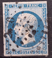 France 1852 Louis-Napoléon N°10 Ob PC Très Légèrement Touché  Cote 60€ - 1852 Louis-Napoléon