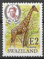 Swaziland Mnh ** Nsc Good Giraffe Stamp 10 Euros 1975 - Swaziland (1968-...)