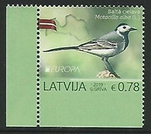 LETONIA /LATVIA /LETTLAND /LETTONIE -EUROPA 2019 -NATIONAL BIRDS.-"AVES - BIRDS -VÖGEL -OISEAUX"- SELLO CARNET  ESSEN - 2019