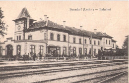 BENSDORF Lothringen Benestroff Bahnhof Belebt Dampflok Locomotive à Vapeur Ungelaufen TOP-Erhaltung - Chateau Salins