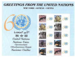 United Nations UNO UN Vereinte Nationen New York 2006 Greetings Michel No. 977-81 Sheet KB MNH ** Postfrisch - Ongebruikt