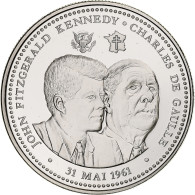 France, Médaille, Vème République, Fitzgérald Kennedy-De Gaulle, Politics - Altri